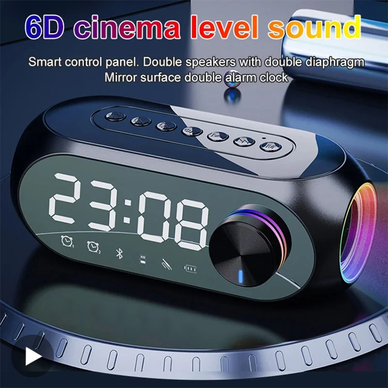 Home Cinema Chairs - ساعة منبه راديو FM سمّاعات بلوتوث