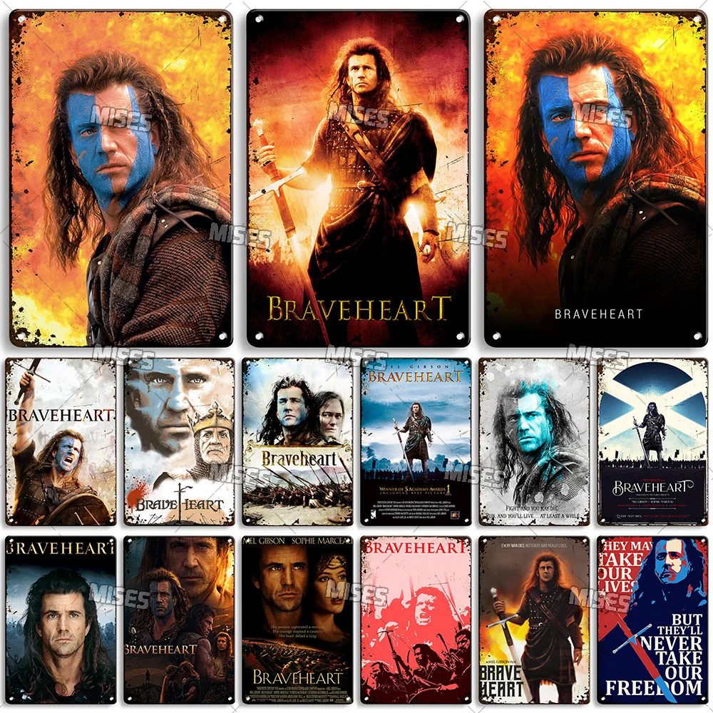 Home Cinema Logo - MISES الفيلم الكلاسيكي الأمريكي Braveheart لوحة
