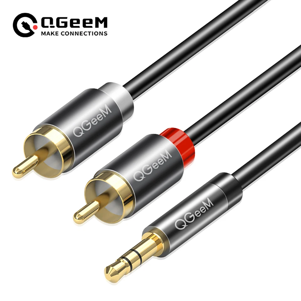 كابل QGeeM RCA، كابل صوتي من 2 - مراجعة Home Cinema Hall وسعره