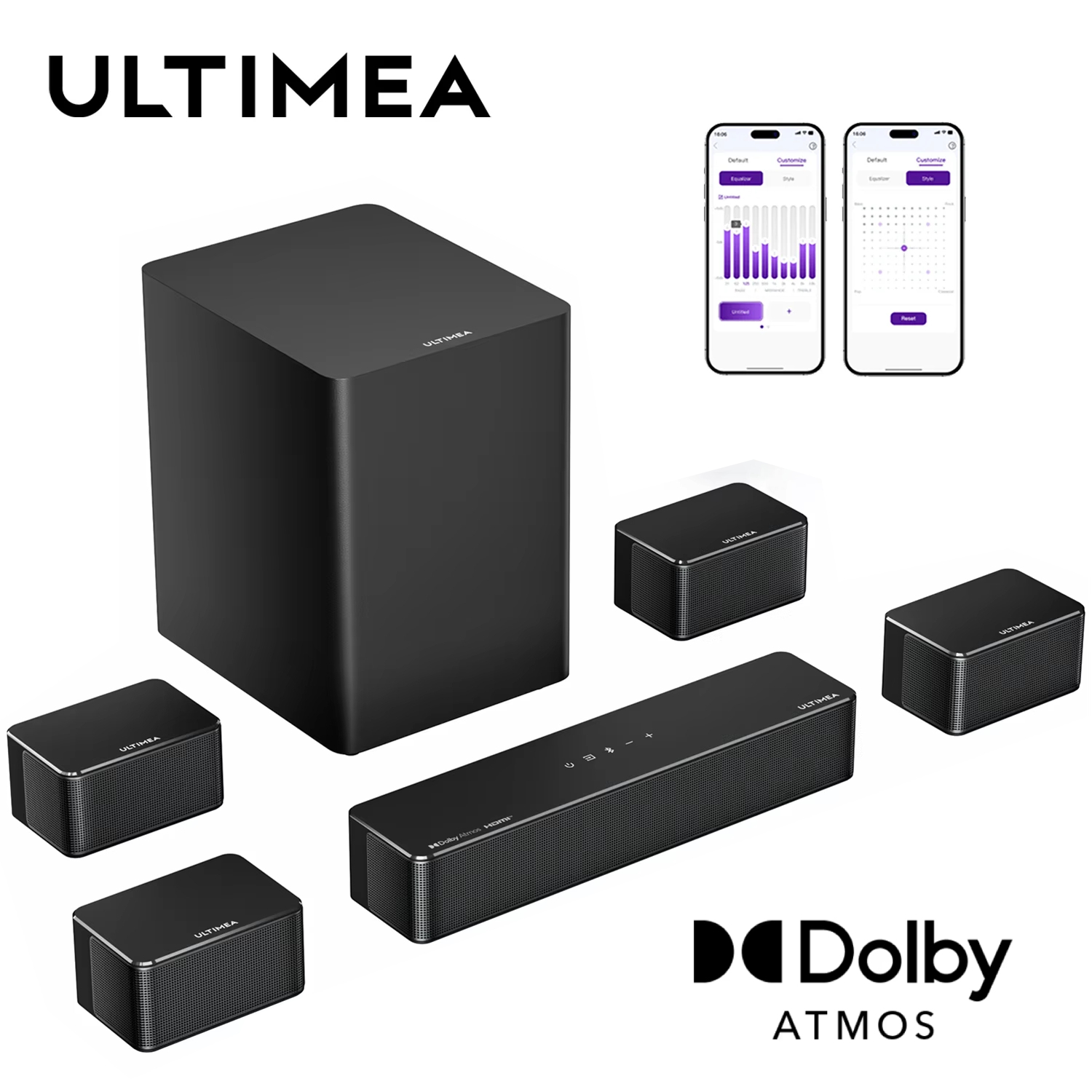 نظام مسرح منزلي ULTIMEA بقوة 5 - مراجعة Home Cinema Dolby Atmos 7.1 وسعره