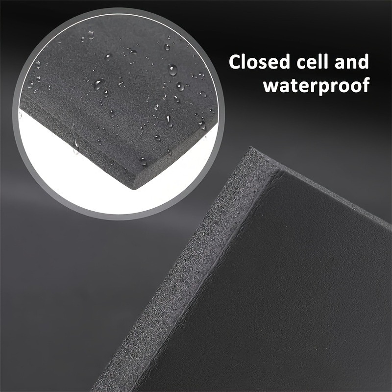 لوح عازل من الفوم الأسود ذاتي  - مراجعة Acoustic Foam Panel وسعره