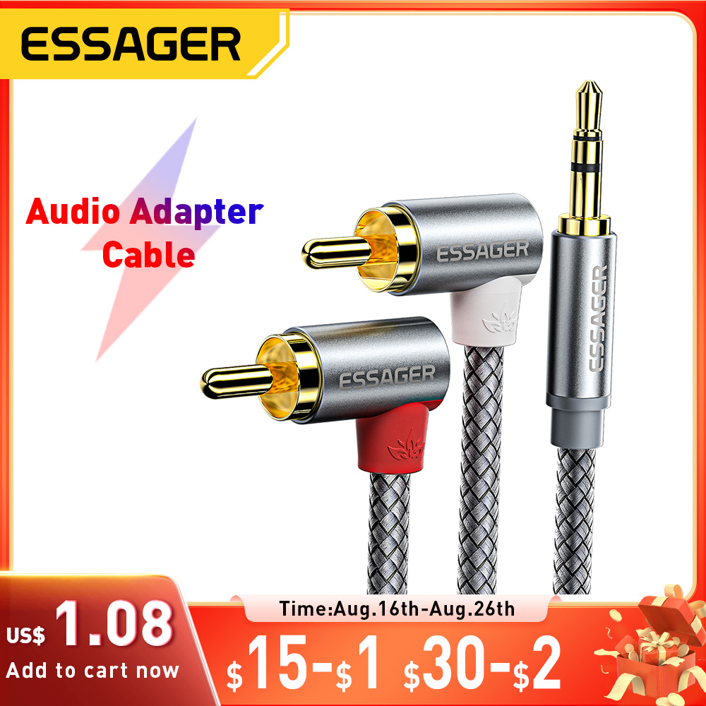 Essager 90 °   زاوية RCA الصوت - مراجعة Home Cinema Hall وسعره