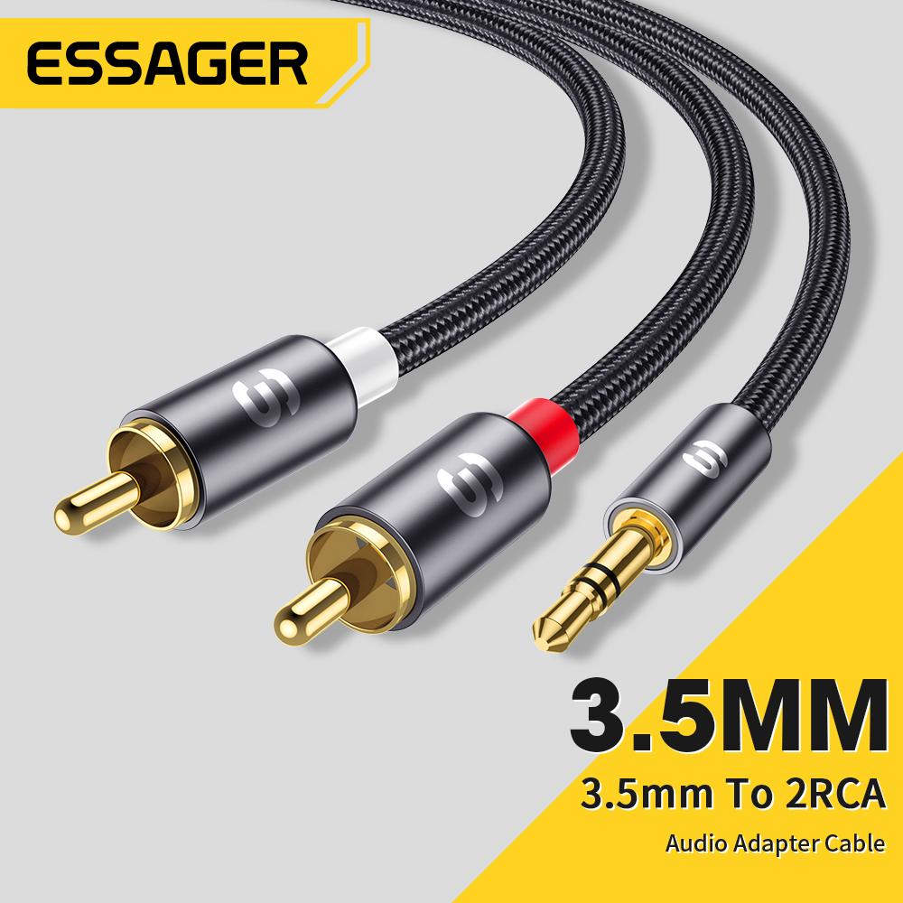 Essager RCA كابل الصوت ستيريو  - مراجعة Home Cinema Pc وسعره